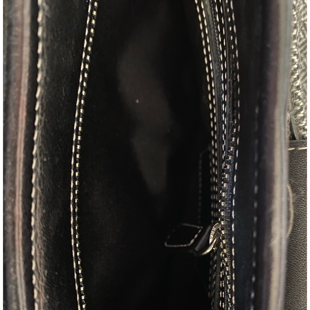 Coach Wool and Leather Shoulder Bag G3J-9395 - Picture 6 of 7